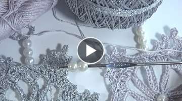 Crochet Snowflake Garland DIY/How to Crochet a Christmas Garland/ Crochet with Beads