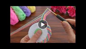 Super easy, very useful crochet beautiful motif crochet coaster 