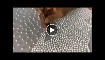 Slow motion video - Pearl bead work