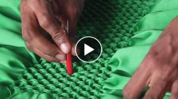 Stitching Dress: Easy Smocking Design for Frock | DIY 