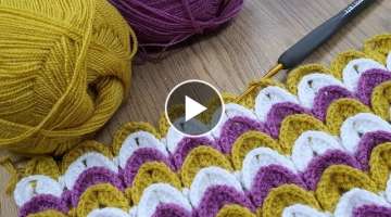Super Easy crochet baby blanket pattern for beginners 