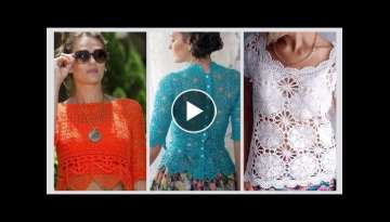 Super Stylish Crochet tops with astonishing pattern 