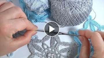 Learn to Crochet CHRISTMAS TREE DOILY