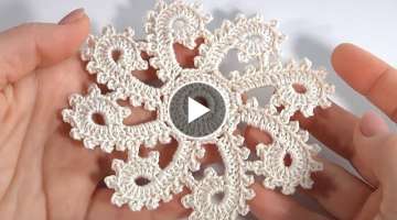 Easy Crochet Christmas Ornament To Decorate Your Tree/ Motif for All Ages/Best Homemade DIY Ornam...