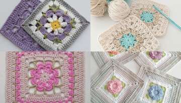 openwork crochet square patterns
