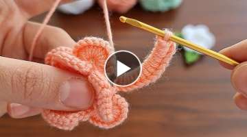 Free Crochet Patterns - Super Easy Crochet Knitting Flower 
