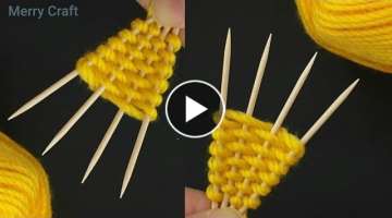 Amazing Woolen Flower Craft Ideas with Toothpick