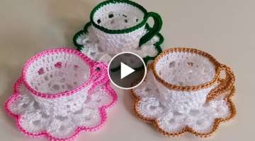 quick and easy crochet cups