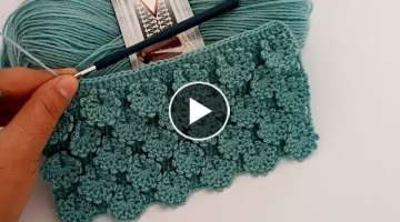 very beautiful and simple crochet blanket scarf bedspread Pattern
