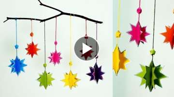 Xmas paper Crafts | DIY wall hanging decoration ideas
