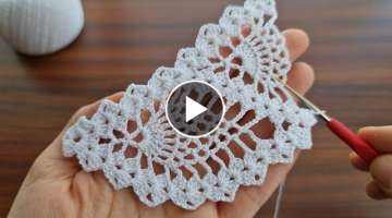 How to make crochet lace border ? tığ işi çok güzel dantel modeli ????