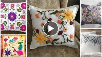 Latest embroidered Cushion #Designs/ Beautifull thread embroidery designs for cushions/pillow