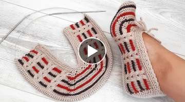  Easy Knitting Slippers Tutorial Stitch