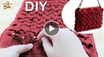 DIY Unusual handbag make from one piece of fabric