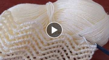 AMAZING ❗ Beautiful zigzag knitting you will see for the first time ???? Crochet stitch