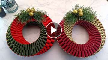 Christmas Beauty Craft | Twisted Wreath for Home Decor 